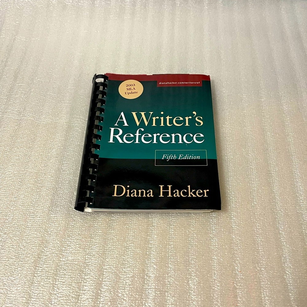A Writer's Reference – 2003 MLA Update (5th Edition) by Diana Hacker
